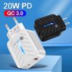 PD03 20W USB Charger with Type-C to 8 Pin Cable, EU Plug, White - 5