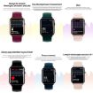 Q19 Pro Smartwatch Gold+Burgundy - 1.69" IP67 Waterproof Wearable - 2