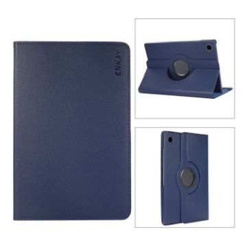 Samsung Galaxy Tab A8 10.5 2021 X200/X205 360 Leather Case Blue - 1