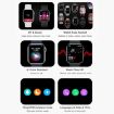 CT7 1.7" Smart Watch - Heart Rate & Blood Pressure Monitor (Black) - 5