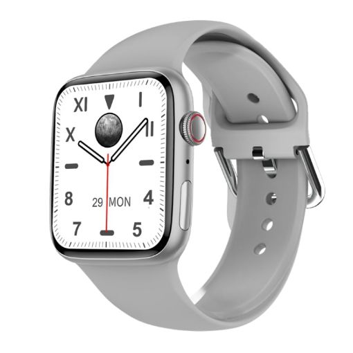 W7 Smart Watch 1.8" Color Screen, Heart Rate & Blood Pressure Monitor, White - 1