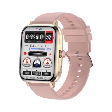 HK20 Smart Watch Gold - 1.85" Color Screen, Heart Rate & BP Monitoring - 1