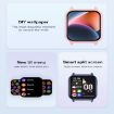 ZW32 Smart Watch - 1.85" Color Screen, Heart Rate & BP Monitor (Gold) - 8