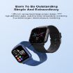 ZW32 Smart Watch - 1.85" Color Screen, Heart Rate & BP Monitor (Blue) - 4