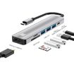 JUNSUNMAY 7 in 1 Type-C Docking Station: 4K HDMI, PD Charge, SD/TF Reader - 1