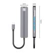 JUNSUNMAY 7 in 1 Type-C Docking Station: 4K HDMI, PD Charge, SD/TF Reader - 2