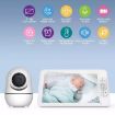 7" SM70PTZ Wireless Baby Monitor, Night Vision, 2-Way Intercom, US Plug - 4