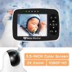 SM935 3.5" LCD Wireless Baby Monitor with Night Vision & Two-Way Audio - 2