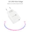 PD11 20W Fast Charger USB-C PD3.0 with 1m Type-C to 8 Pin Cable, EU Plug - 5
