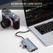 JUNSUNMAY 10-in-1 Type-C Dock: 4K HDMI, VGA, RJ45, Audio, PD Charge, SD/TF - 2