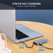 JUNSUNMAY 10-in-1 Type-C Dock: 4K HDMI, VGA, RJ45, Audio, PD Charge, SD/TF - 5