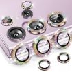 Samsung Galaxy S23 Ultra 5G Camera Lens Glitter Ring Tempered Glass - 1