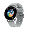 Q3 Max 1.36" Smart Watch, Heart Rate/Blood Pressure Monitor, Silver Strap - 1