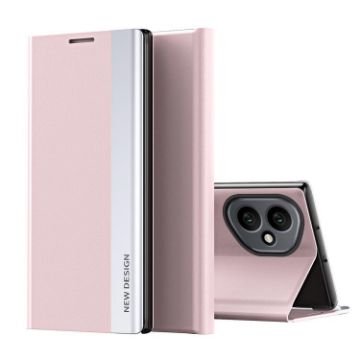 For Honor 400 Global Pink Leather Phone Case 156.5mm Electroplated - 1