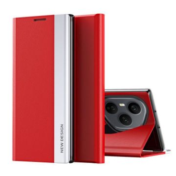 For Honor 400 Pro Global Red Leather Phone Case 160.8mm Electroplated - 1