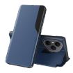 For Honor 400 Pro Global Blue Leather Flip Phone Case 160.8mm Holder - 1