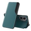 For Honor 400 Global 156.5mm Green Leather Flip Phone Case Holder - 1