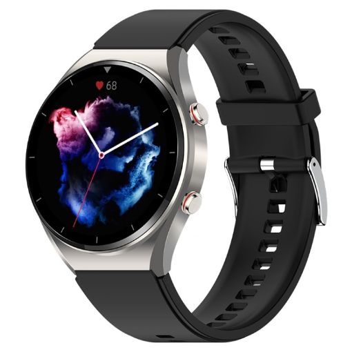E09 1.32" Smart Watch - Heart Rate & Blood Pressure Monitor (Silver) - 1