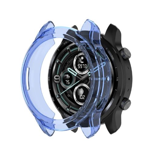 Ticwatch Pro 3 Ultra TPU Transparent Blue Protective Shell - 1