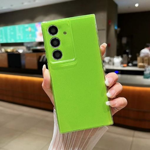 Samsung Galaxy S23 FE 5G Glitter TPU Case - Fluorescent Green - 1