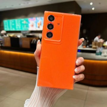 Samsung Galaxy S24 5G Orange Glitter TPU Phone Case - 1