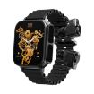 N22 1.96" Smart Watch - Heart Rate, Blood Pressure & Oxygen Monitor (Black) - 1