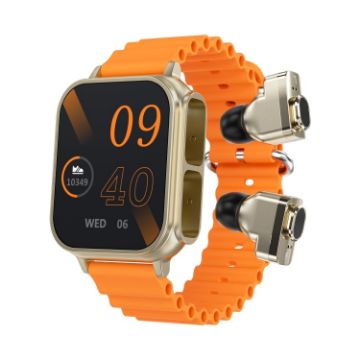 N22 1.96" Smart Watch - Heart Rate, Blood Pressure, Oxygen Monitor (Orange) - 1