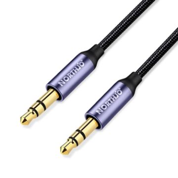 NORTHJO MTM03 3 Pole 3.5mm Male to Male Stereo Audio Cable 2m Length - 1