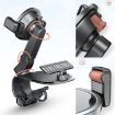 360 Rotation Car Dashboard Mount Phone Holder with Parking Sign (Black) - 7