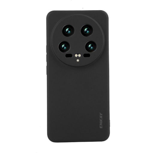 Xiaomi 14 Ultra ENKAY Hat-Prince Black Silicone Shockproof Case - 1