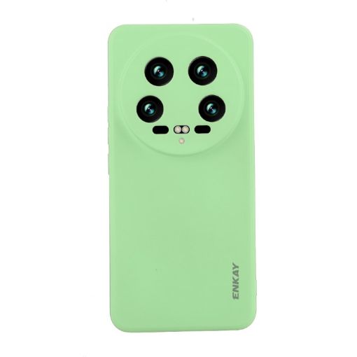 Xiaomi 14 Ultra ENKAY Hat-Prince Light Green Silicone Shockproof Case - 1