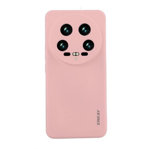 Xiaomi 14 Ultra ENKAY Hat-Prince Pink Silicone Shockproof Case - 1