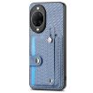 Huawei nova 14 Pro Blue Wristband Kickstand Card Wallet Phone Case - 2