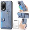 Huawei nova 14 Ultra Blue Wristband Kickstand Card Wallet Phone Case - 1