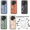 For Honor 400 Lite Khaki Wristband Kickstand Wallet Phone Case with Knife - 6