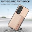 For Honor 400 Lite Green Carbon Fiber Magnetic Card Bag Phone Case - 7