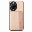 Huawei nova 14 Pro Carbon Fiber Magnetic Card Bag Case - Khaki - 2