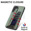 For Honor 400 Lite Khaki Carbon Fiber Flip Zipper Wallet Case - 9