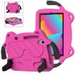 TCL LE 2023/Tab 8 2022 Shockproof Tablet Case Rose Red+Black - 1