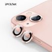 iPhone 15/15 Plus ENKAY Pink 9H Rear Lens Tempered Glass Film - 1