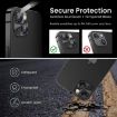 iPhone 15/15 Plus ENKAY Black Aluminium Tempered Glass Lens Cover Film - 3