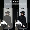 iPhone 15/15 Plus ENKAY Black Aluminium Tempered Glass Lens Cover Film - 5