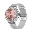 NX19 Smart Watch - 1.3" IP68 Waterproof, Heart/Blood Monitoring (Silver) - 1