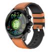ET440 Smart Watch: 1.39" Color Screen, Leather Strap, Health Monitoring - 1