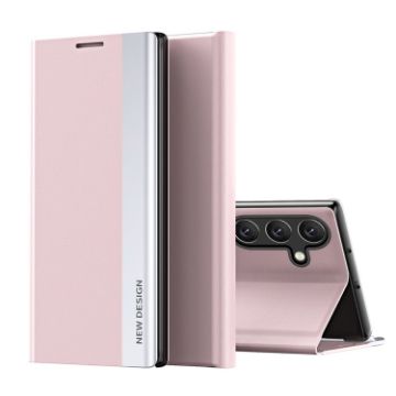 Samsung Galaxy A15 Pink Electroplated Leather Phone Case - 1