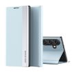 Samsung Galaxy A55 Light Blue Electroplated Leather Phone Case - 1