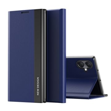 Samsung Galaxy A06 4G Leather Phone Case, Sapphire Blue, Electroplated - 1