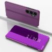 Samsung Galaxy S23 FE 5G Purple Mirror Flip Leather Case with Holder - 1