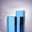 Samsung Galaxy A06 4G Silver Mirror Flip Leather Case with Holder - 4