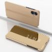 Samsung Galaxy A06 4G Gold Mirror Flip Leather Case with Holder - 1